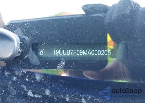 2021 Acura Tlx Type S из США, поврежденный, VIN 19UUB7F09MA000205